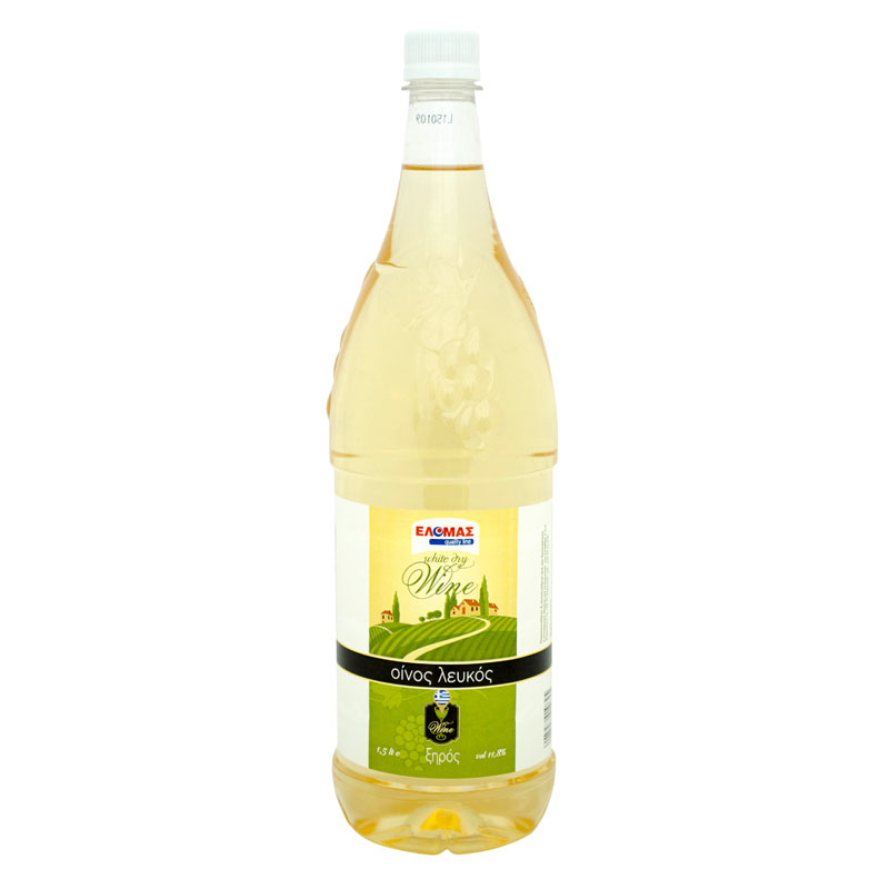 ΕΛΟΜΑΣ Οίνος λευκός ξηρός 1,5lt